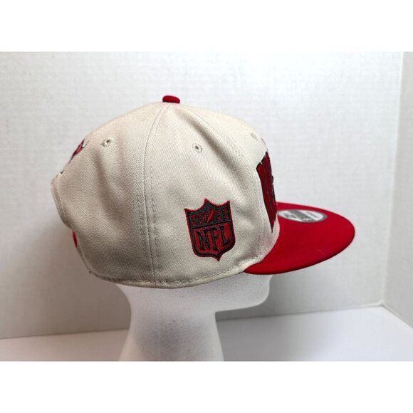 Tampa‎ Bay Buccaneers New Era 9Fifty Snapback Hat Cap Cream and Red - Picture 6 of 16